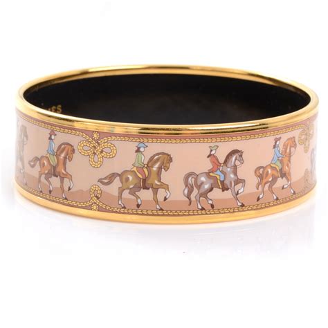 hermes wide bracelet horses|Hermes horse saddle price.